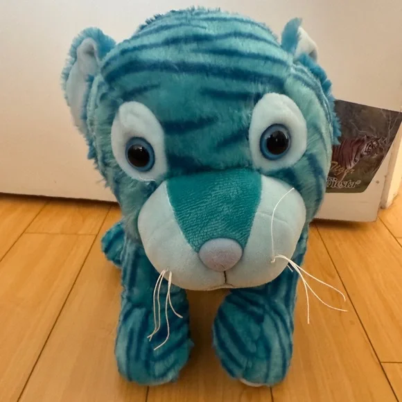 *Blue Plush Tiger Toy - Picture 1 of 6